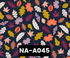 NA-A045 Woodland Leaves On Navy 100% Cotton Canadian Custom Made Welding Hats For Tradespeople www.KootenayHats.com