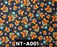 NT-A001 Natives Bear Paws Tossed 100% Cotton Canadian Custom Made Welding Hats For Tradespeople www.KootenayHats.com