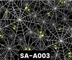 SA-003 Spider Web Green Glow In The Dark 100% Cotton Canadian Custom Made Welding Hats For Tradespeople www.KootenayHats.com