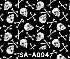 SA-A004 Crossbones In Black 100% Cotton Canadian Custom Made Welding Hats For Tradespeople www.KootenayHats.com