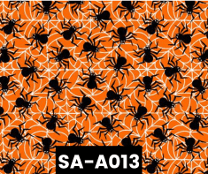 SA-A013 Orange Spider Glow In The Dark 100% Cotton Canadian Custom Made Welding Hats For Tradespeople www.KootenayHats.com