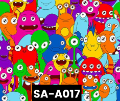 SA-A017 Aliens Collage Glow In The Dark 100% Cotton Canadian Custom Made Welding Hats For Tradespeople www.KootenayHats.com