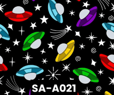 SA-A021 Space Ship Glow In The Dark 100% Cotton Canadian Custom Made Welding Hats For Tradespeople www.KootenayHats.com