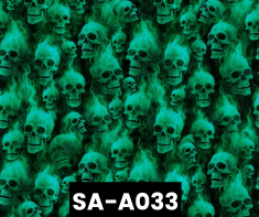 SA-A033 Gothic Flaming Skulls 100% Cotton Canadian Custom Made Welding Hats For Tradespeople www.KootenayHats.com