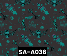 SA-A036 Creepy Pumpkin King Turquoise 100% Cotton Canadian Custom Made Welding Hats For Tradespeople www.KootenayHats.com