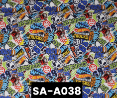 SA-A038 Hot Wheels Monster Truck Logo 100% Cotton Canadian Custom Made Welding Hats For Tradespeople www.KootenayHats.com