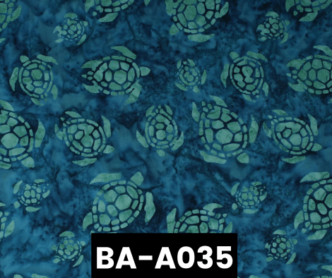 BA-A035 Batik Sea Turtles Custom Welding Hats www.KootenayHats.com